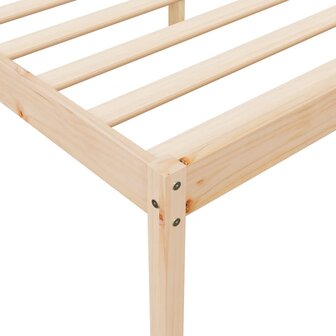 Seniorenbed massief grenenhout wit 120x190 cm 7