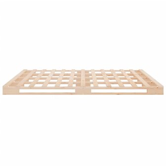 Palletbed massief grenenhout zwart 120x190 cm 6
