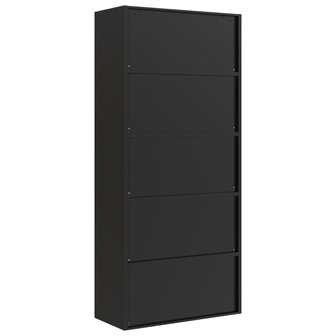Archiefkast 90x40x240 cm staal zwart 9