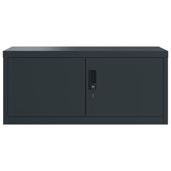 Archiefkast 90x40x130 cm staal antracietkleurig 4