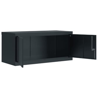 Archiefkast 90x40x130 cm staal antracietkleurig 5