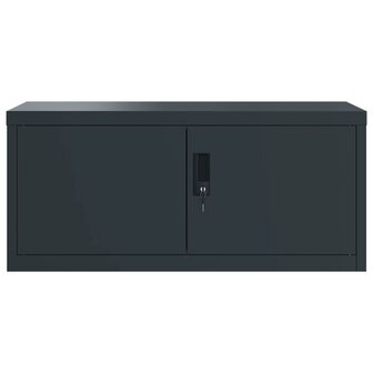 Archiefkast 90x40x240 cm staal antracietkleurig 4