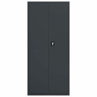 Archiefkast 90x40x240 cm staal antracietkleurig 8