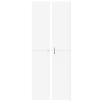 Archiefkast 60x32x153 cm bewerkt hout wit 4