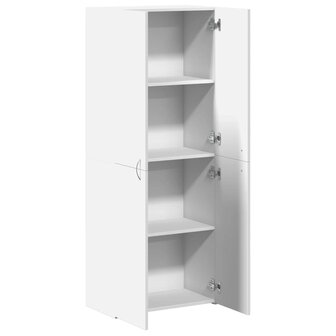 Archiefkast 60x32x153 cm bewerkt hout wit 7