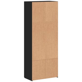 Archiefkast 60x32x153 cm bewerkt hout zwart 6