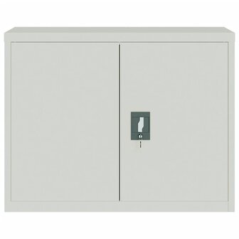 Archiefkast 90x40x70 cm staal lichtgrijs 3