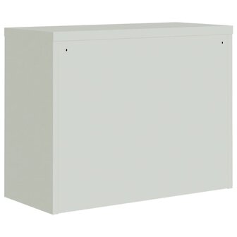 Archiefkast 90x40x70 cm staal lichtgrijs 6
