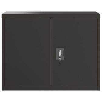 Archiefkast 90x40x70 cm staal zwart 3