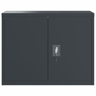 Archiefkast 90x40x70 cm staal antracietkleurig 3