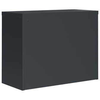 Archiefkast 90x40x70 cm staal antracietkleurig 6