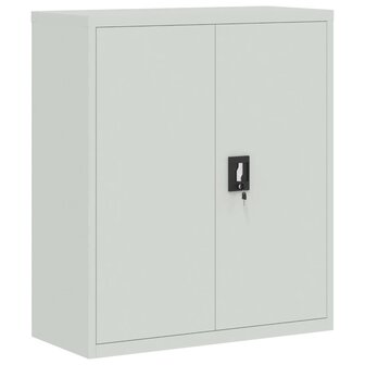 Archiefkast 90x40x105 cm staal lichtgrijs 2