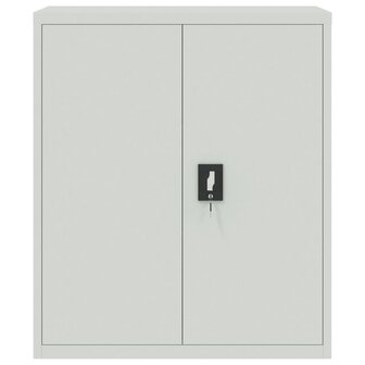 Archiefkast 90x40x105 cm staal lichtgrijs 3