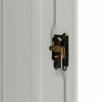 Archiefkast 90x40x105 cm staal lichtgrijs 8