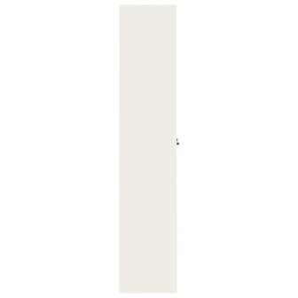Archiefkast 90x40x200 cm staal wit 5