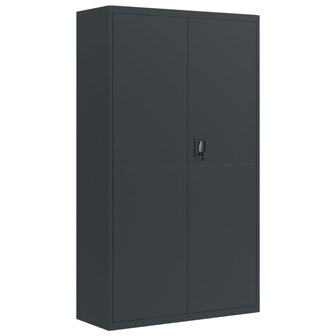 Archiefkast 105x40x180 cm staal antracietkleurig 2