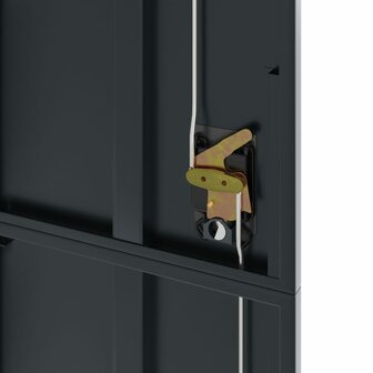 Archiefkast 105x40x180 cm staal antracietkleurig 8