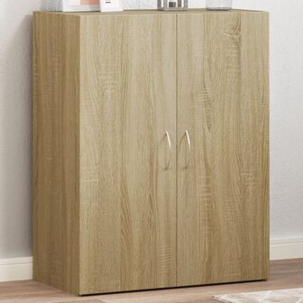 Archiefkast 60x32x77,5 cm bewerkt hout sonoma eikenkleurig 1