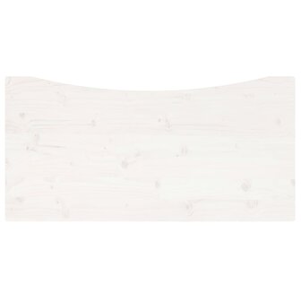 Bureaublad 100x50x2,5 cm massief grenenhout wit 4