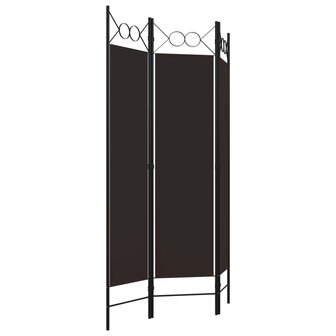 Kamerscherm met 3 panelen 120x180 cm bruin 3