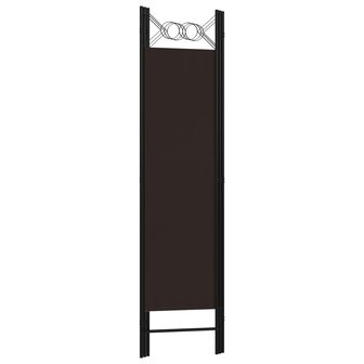 Kamerscherm met 3 panelen 120x180 cm bruin 4