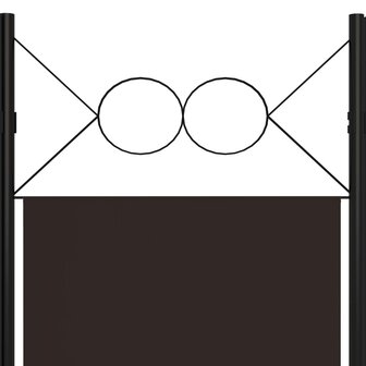 Kamerscherm met 3 panelen 120x180 cm bruin 5
