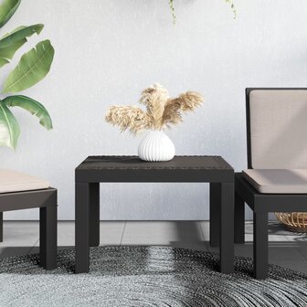 Tuintafel 59x47x40 cm PP antracietkleurig 1