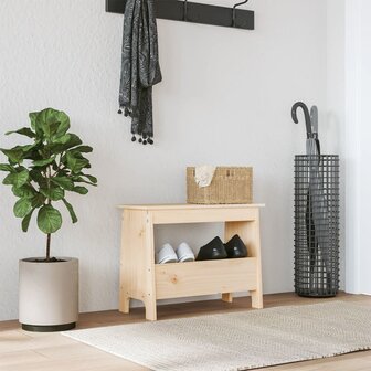 Halbankje 60x28x45 cm massief grenenhout 1