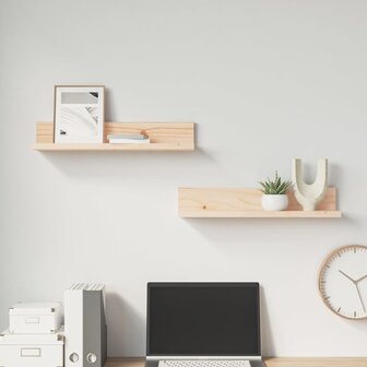 Wandkasten 2 st 50x11x9 cm massief grenenhout 5