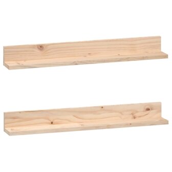 Wandkasten 2 st 80x11x9 cm massief grenenhout 2
