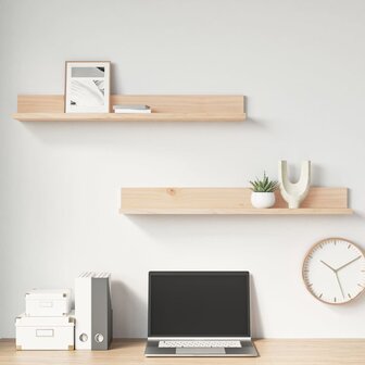 Wandkasten 2 st 80x11x9 cm massief grenenhout 5