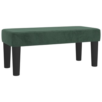 Bankje 70x30x30 cm fluweel donkergroen 2