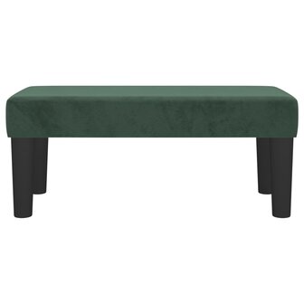 Bankje 70x30x30 cm fluweel donkergroen 3