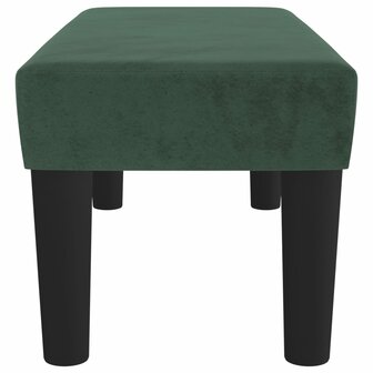 Bankje 70x30x30 cm fluweel donkergroen 4