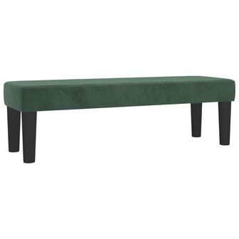 Bankje 100x30x30 cm fluweel donkergroen 2