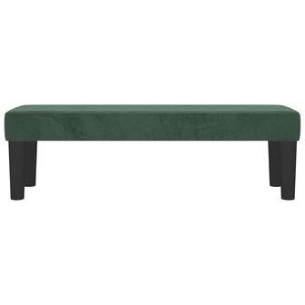 Bankje 100x30x30 cm fluweel donkergroen 3
