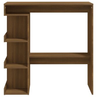 Bartafel met opbergrek 100x50x101,5 cm bewerkt hout bruin eiken 5