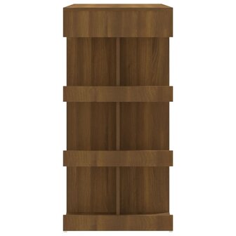 Bartafel met opbergrek 100x50x101,5 cm bewerkt hout bruin eiken 6