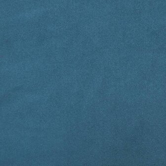 Kruk met houten poten fluweel blauw 4
