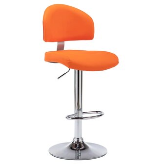 Barkruk kunstleer oranje 1