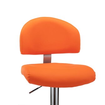 Barkruk kunstleer oranje 5