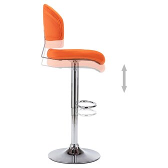 Barkruk kunstleer oranje 6