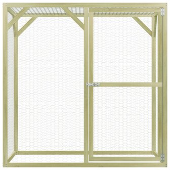 Kippenhok 1,5x1,5x1,5 m ge&iuml;mpregneerd grenenhout 2