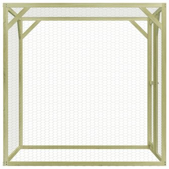 Kippenhok 1,5x1,5x1,5 m ge&iuml;mpregneerd grenenhout 3