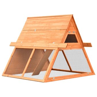 Konijnenhok 152x128x108 cm massief grenen- en vurenhout 1