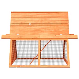 Konijnenhok 152x128x108 cm massief grenen- en vurenhout 4