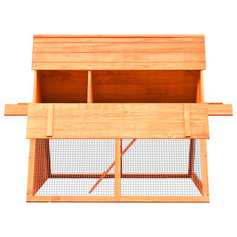 Konijnenhok 152x128x108 cm massief grenen- en vurenhout 5