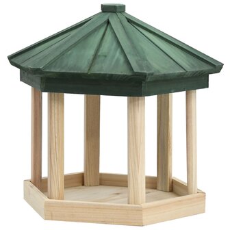 Vogelvoeder achthoekig 33x30 cm massief vurenhout 1