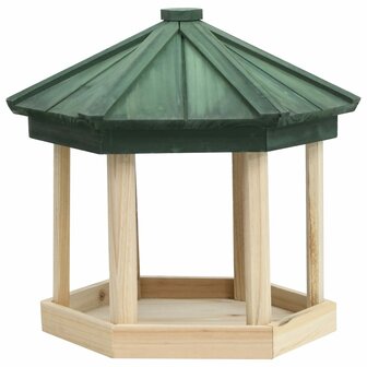 Vogelvoeder achthoekig 33x30 cm massief vurenhout 2
