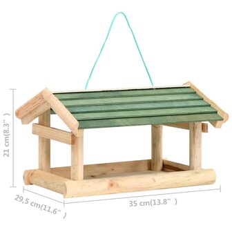 Vogelvoeder 35x29,5x21 cm massief hout 6
